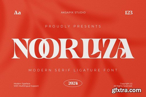 Noorliza - Modern Serif Ligature Font NSFA6KQ