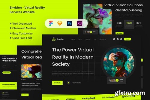 Envision - Virtual Reality Services Website KBURXJA