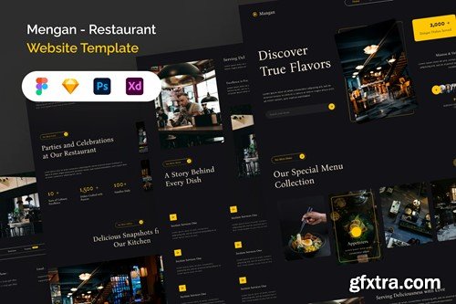 Mengan - Restaurant Website Template KQ73WFH