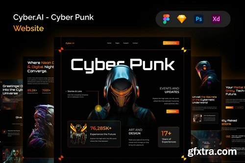 Cyber.AI - Cyber Punk Website SERFKFT