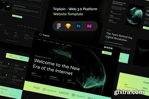 Triploin - Web 3.0 Platform Website Template MB69D68