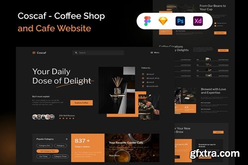 Coscaf - Coffee Shop & Cafe Website DYWR4XK