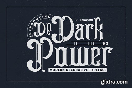 Dark Power - Modern Decorative Typeface DV3ZPR2