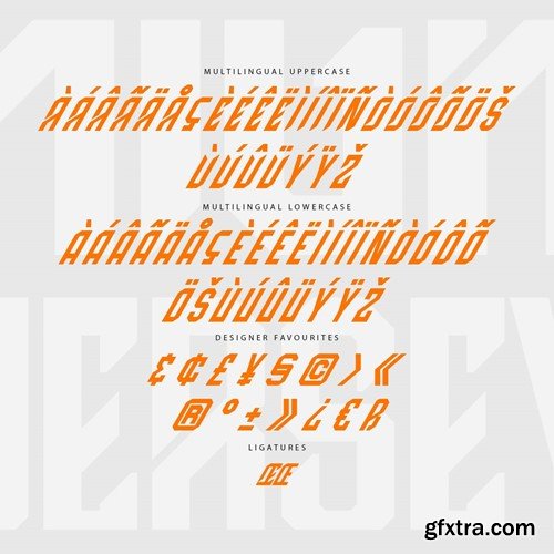 High Jersey - Modern Decorative Typeface Font 65WL26H