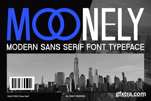 Moonely - Modern Sans Serif Typeface XUQX57W