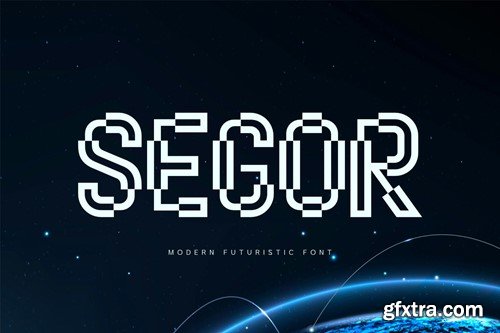 Segor - Modern Futuristic font SE4TE8Z