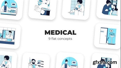 Videohive Medical - Flat Concepts 53069095