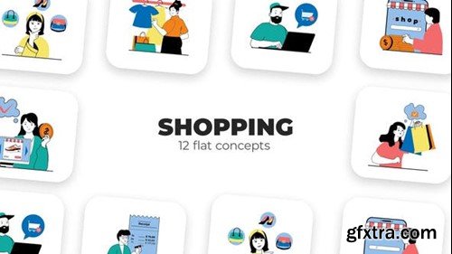 Videohive Shopping - Flat Concepts 53058685