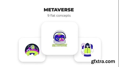 Videohive Metaverse - Flat Concepts 53043638