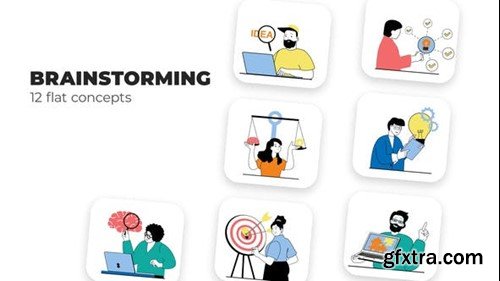 Videohive Brainstorming - Flat Concepts 53051171