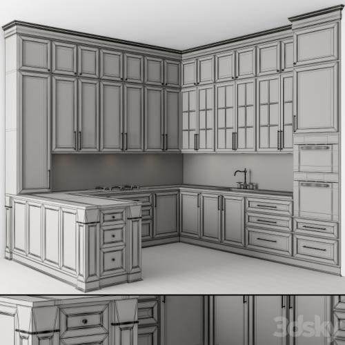 Kitchen Neo Classic Black and White - Set 48