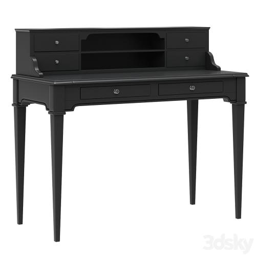 Dantone Home Oxford writing desk with shelves black