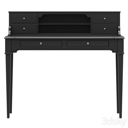 Dantone Home Oxford writing desk with shelves black