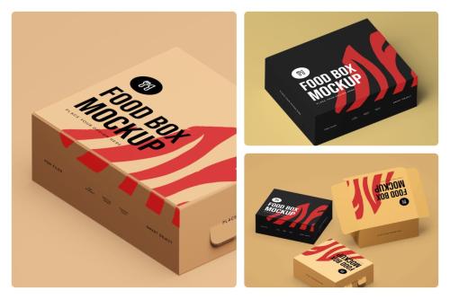 Food Box Mockup