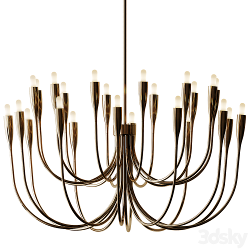 Liona Brass Candelabra Chandelier Light