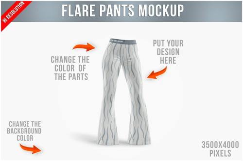 Flare Pants Mockup