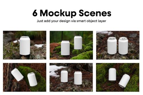 Aluminum Can Mockups vol.4