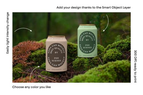 Aluminum Can Mockups vol.4