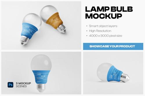 Lamp Bulb Mockup