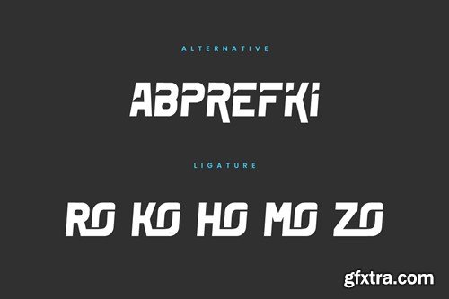 Iroganze - Thick & Sport Font AAZLRXL