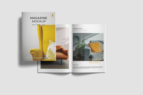 A4 magazine mockup v.2