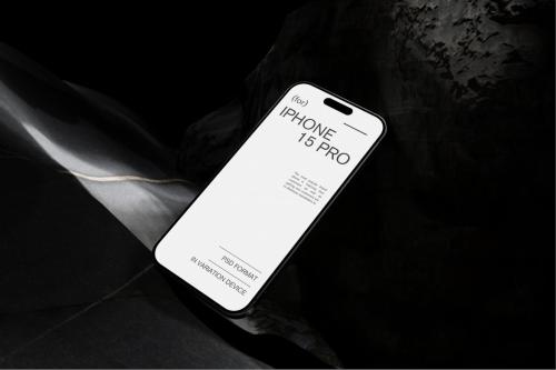 Black iPhone 14 Pro Mockups