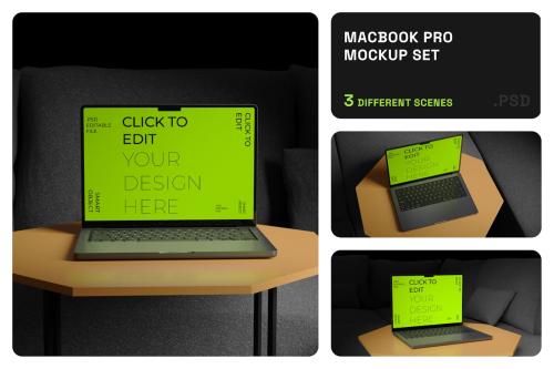 Macbook Pro Mockup Set