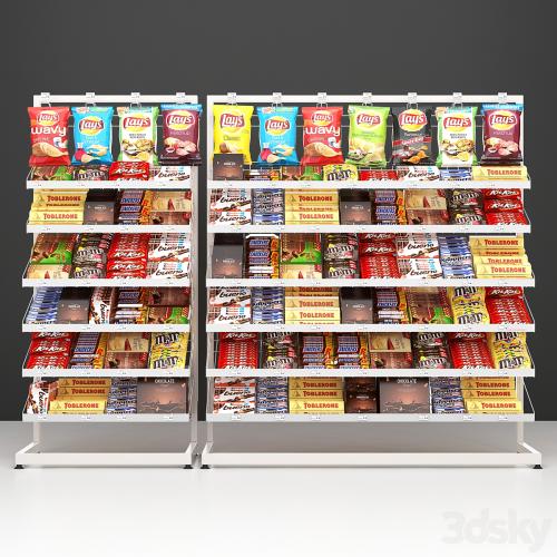 Checkout racks with filling.