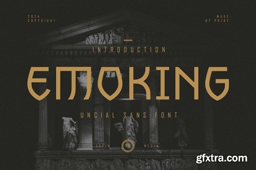 Emoking - Uncial Sans Serif Font AQ4SACN