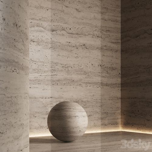 Travertine stone of different shades №3