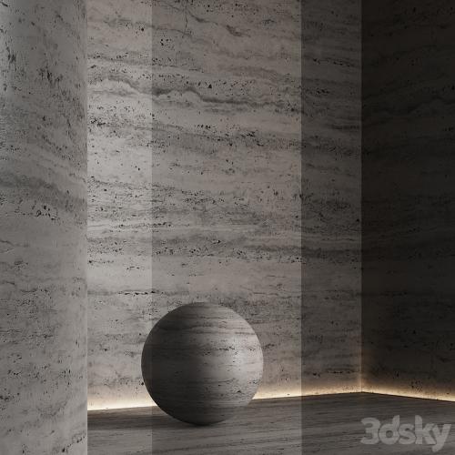 Travertine stone of different shades №3