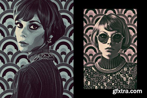 1960s Pop Art Photo Effect UQZGXHE