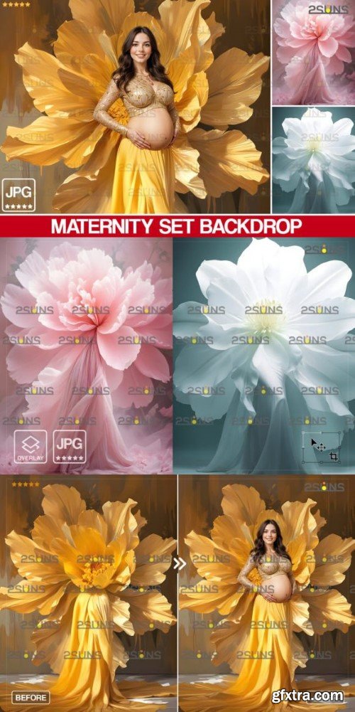 Maternity Digital Backdrop, Fine Art