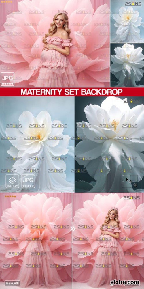 Maternity Digital Backdrop, Fine Art