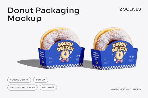 Donut Packaging Mockup
