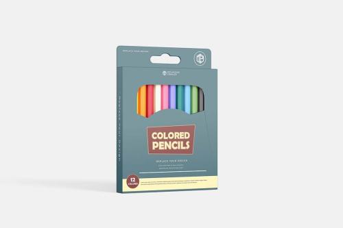 Mini Pack of 12 Colored Pencil Mockups