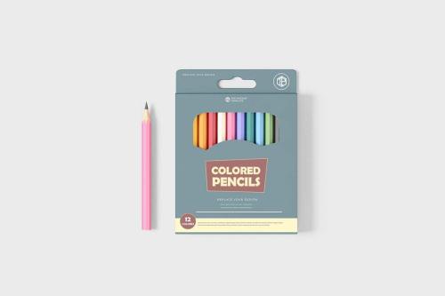 Mini Pack of 12 Colored Pencil Mockups