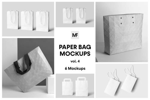 Paper Shopping Bag Mockups vol.4