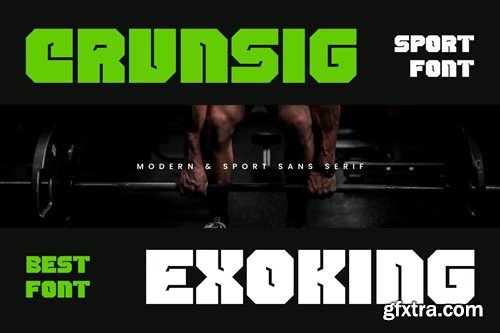 Crunsig Exoking - Racing Car & Sport Font 8RCW9XU