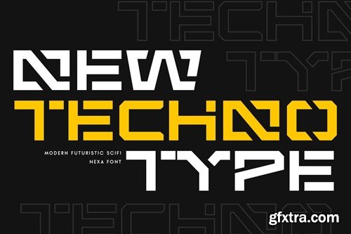 Nexa - Modern Futuristic Scifi Font JFTGP2A