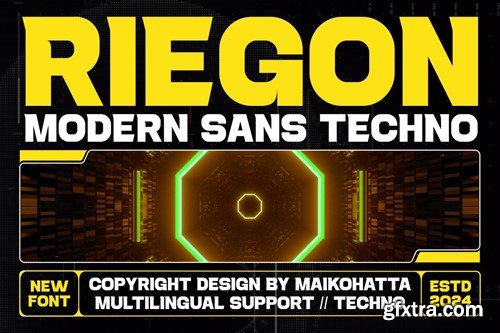 Riegon - Modern Sans Techno 2CXGFAY