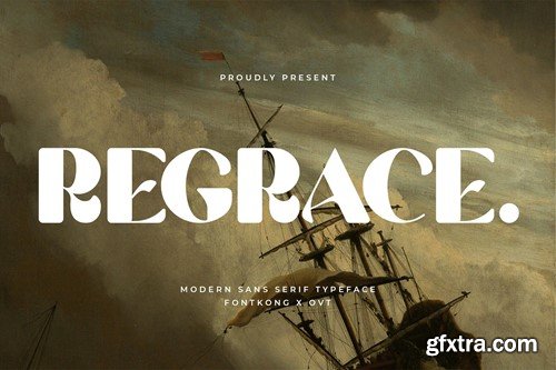 Regrace - Modern Sans Serif Typeface VSV9B43