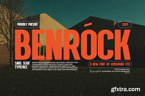 Benrock - Modern Professional Sans Font 4A34WKN