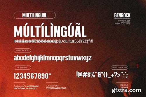 Benrock - Modern Professional Sans Font 4A34WKN