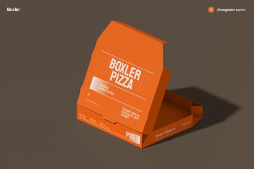 Boxler Pizza Box Set Mockups