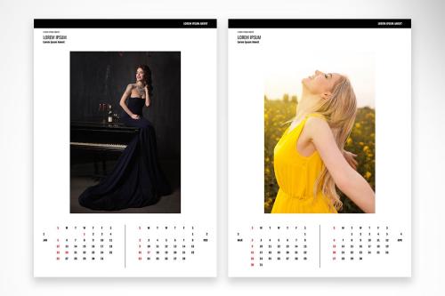 Chic and Elegant Bimonthly 2025 Calendar