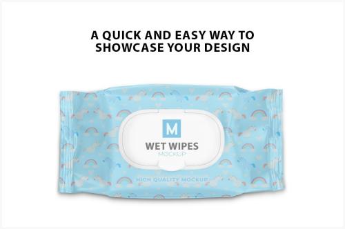 Wet Wipes Pack Mockup