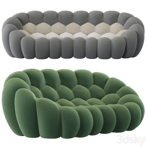 Roche Bobois Bubble Curved 2,5-seat & 4-seat Sofa