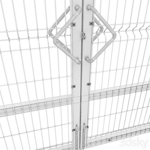 Swing gates 3D 1550