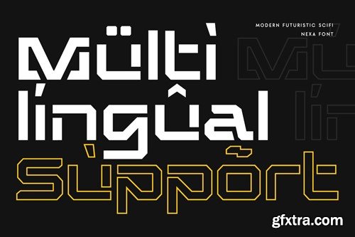 Nexa - Modern Futuristic Scifi Font JFTGP2A